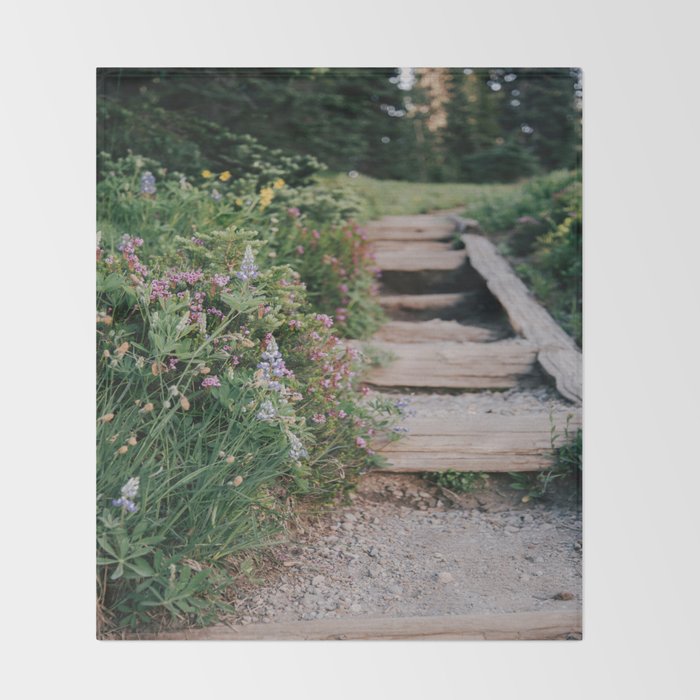 Wildflower Steps Throw Blanket Gallery Image 2