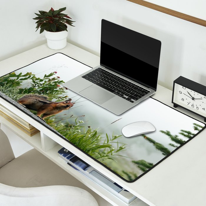 Little Chipmunk Desk Mat Gallery Image 2