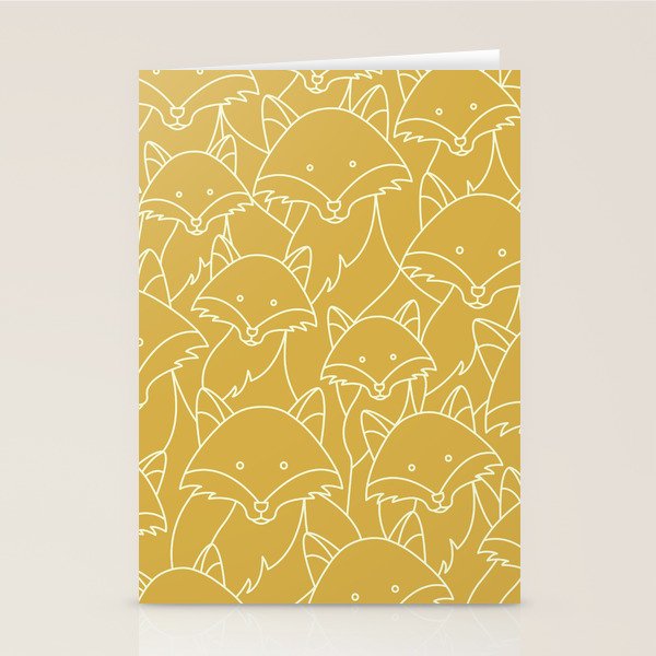 Minimalist Red Fox Stationery Card Gallery Image 2