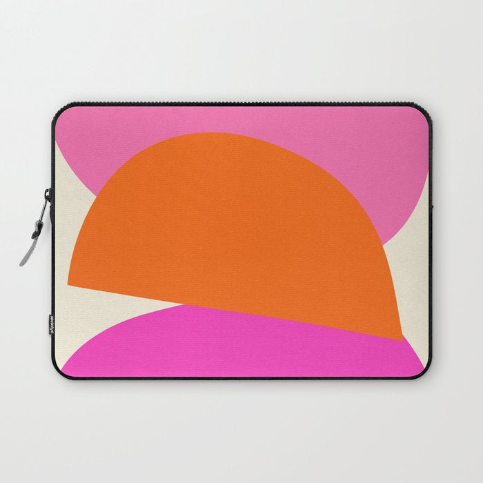 Colorful Balance Shapes, Abstract modern style Laptop Sleeve Gallery Image 1