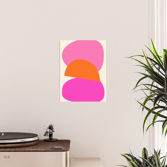 Colorful Balance Shapes, Abstract modern style Poster Gallery Image 2