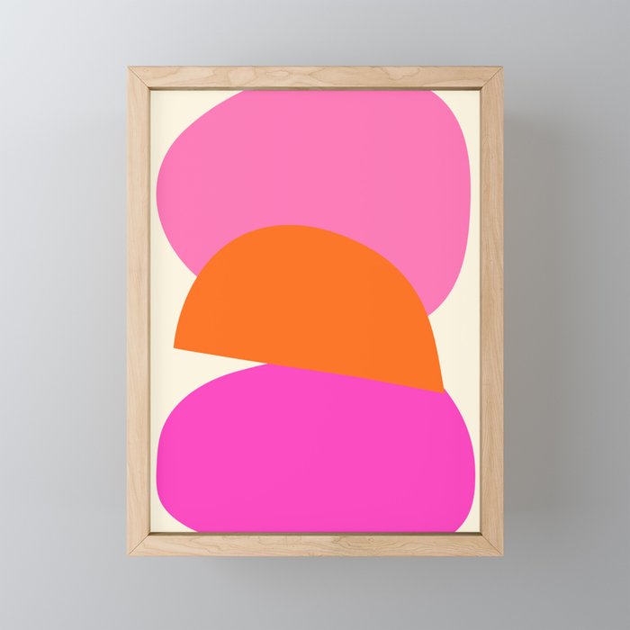 Colorful Balance Shapes, Abstract modern style Mini Art Print Gallery Image 1