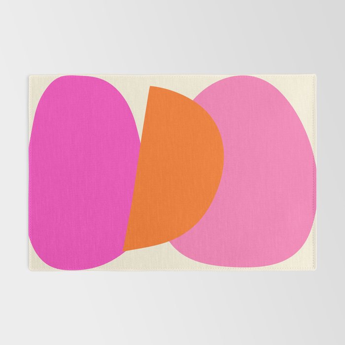 Colorful Balance Shapes, Abstract modern style Rug Gallery Image 2