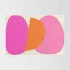 Colorful Balance Shapes, Abstract modern style Rug Gallery Image 2