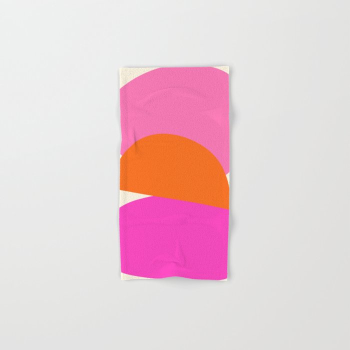 Colorful Balance Shapes, Abstract modern style Bath Towel Gallery Image 1