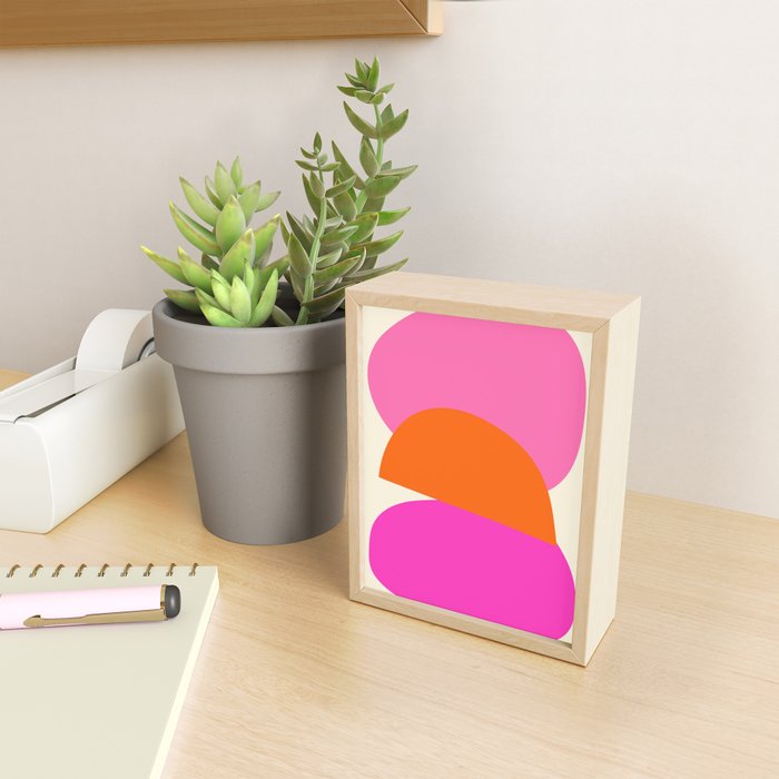 Colorful Balance Shapes, Abstract modern style Mini Art Print Gallery Image 2