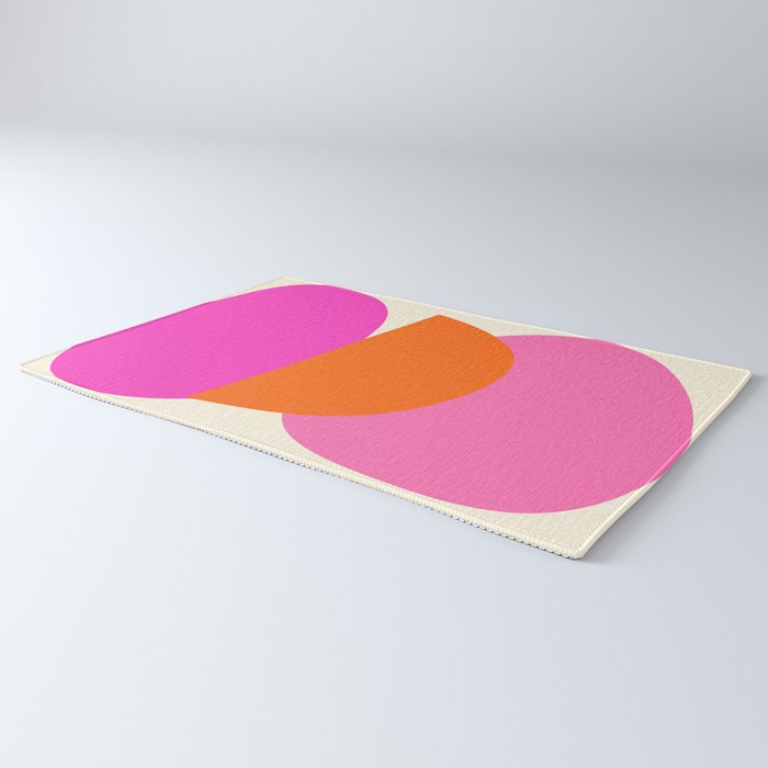 Colorful Balance Shapes, Abstract modern style Rug Gallery Image 3