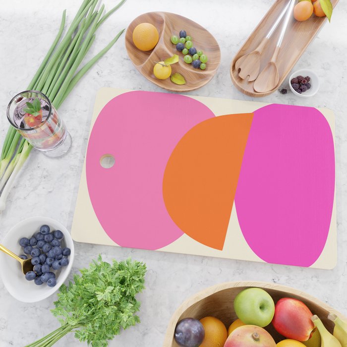 Colorful Balance Shapes, Abstract modern style Cutting Board Gallery Image 2