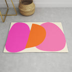 Colorful Balance Shapes, Abstract modern style Rug Gallery Image 1