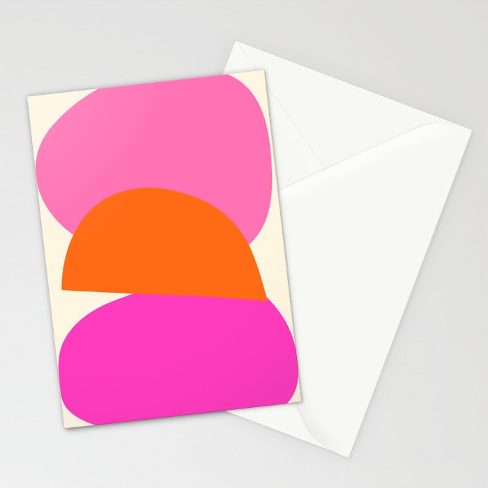 Colorful Balance Shapes, Abstract modern style Stationery Card Gallery Image 2