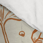 Triceratops Rocks! | Leaf Green & Pumpkin Spice Ombré Comforter Gallery Image 4