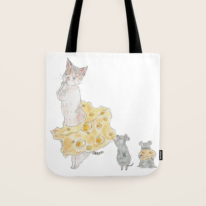 cheese nyanco Tote Bag Gallery Image 1