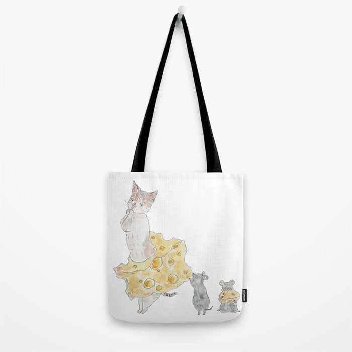 cheese nyanco Tote Bag Gallery Image 2