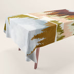 Winter Lake Forest Tablecloth Gallery Image 1