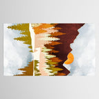 Winter Lake Forest Tablecloth Gallery Image 2