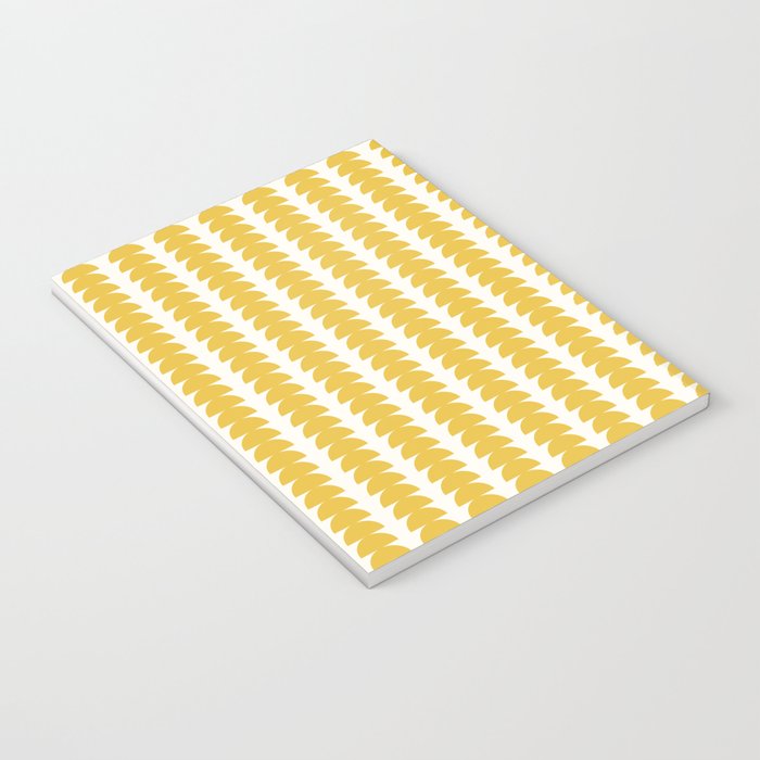 Maude Shapes Pattern - Golden Yellow Notebook Gallery Image 3