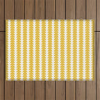 Maude Shapes Pattern - Golden Yellow Outdoor Rug Gallery Image 1