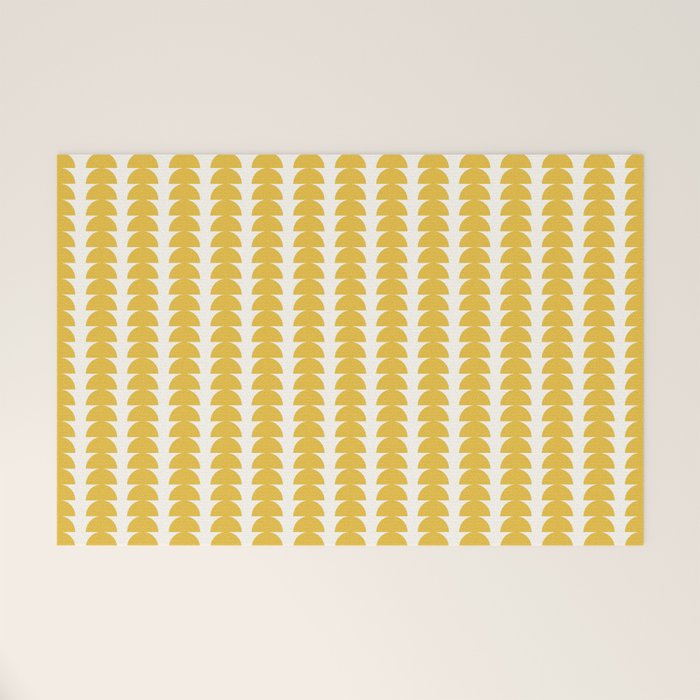 Maude Shapes Pattern - Golden Yellow Welcome Mat Gallery Image 1