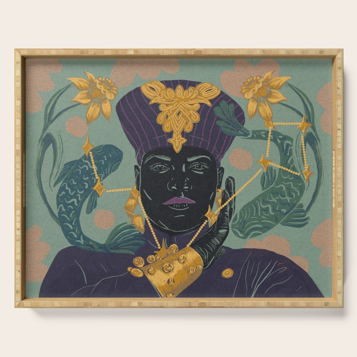 La Pisces Queen Serving Tray Gallery Image 1