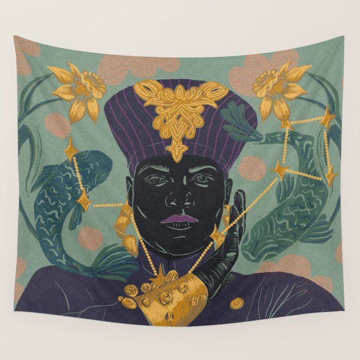 La Pisces Queen Wall Tapestry Gallery Image 4