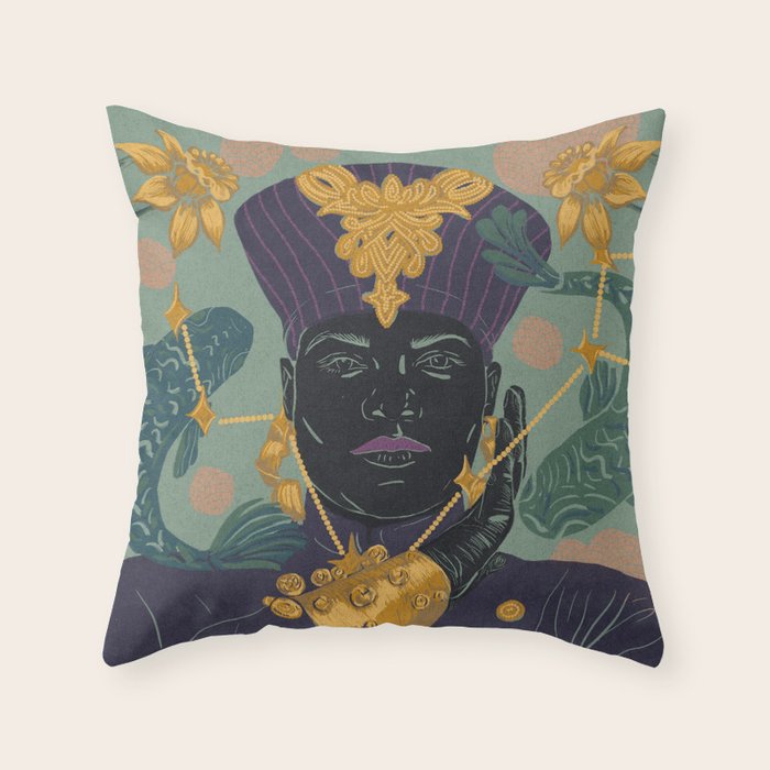 La Pisces Queen Throw Pillow Gallery Image 6