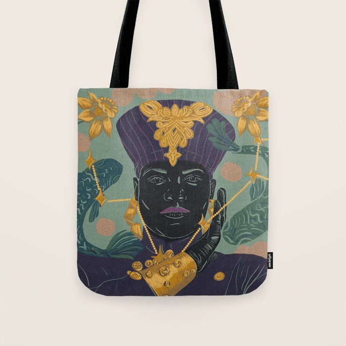 La Pisces Queen Tote Bag Gallery Image 1