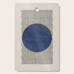 Woodblock Paper Art Blue Cutting Board Gallery Image 1