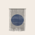 Woodblock Paper Art Blue Wall Hanging Gallery Image 1