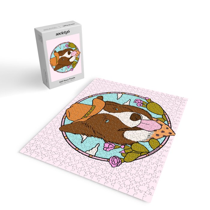 Cowboy Dog- Aussie Jigsaw Puzzle Gallery Image 2