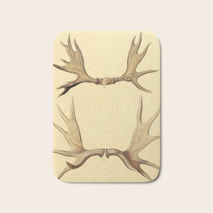 Antique Antlers Bath Mat Gallery Image 1