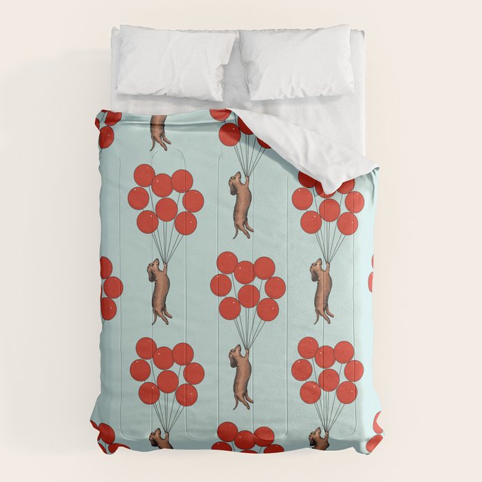 I Believe I Can Fly Dachshund Comforter Gallery Image 1