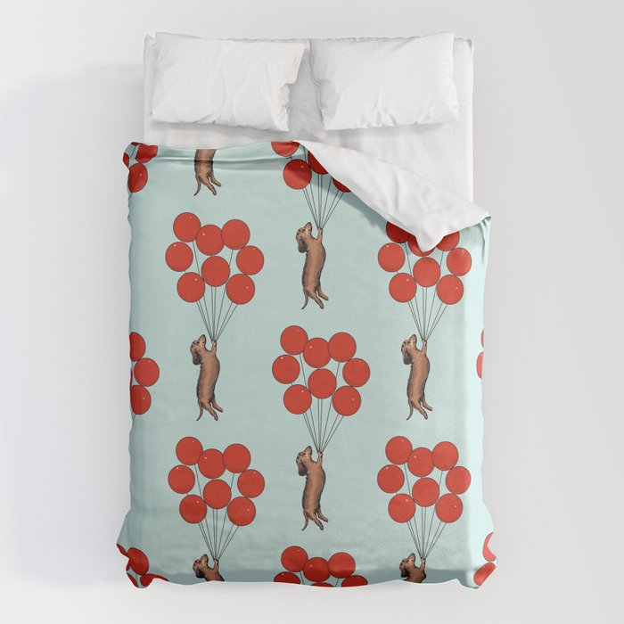 I Believe I Can Fly Dachshund Duvet Cover Gallery Image 1