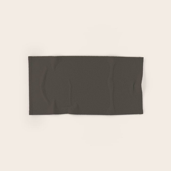 Neutral Taupe Grey Solid Color Bath Towel Gallery Image 1