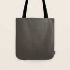 Neutral Taupe Grey Solid Color Tote Bag Gallery Image 1