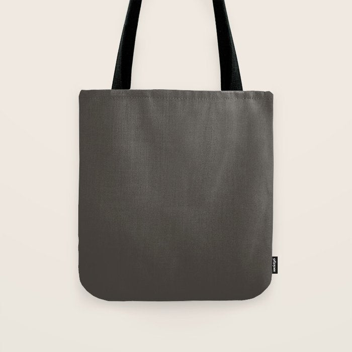 Neutral Taupe Grey Solid Color Tote Bag Gallery Image 1