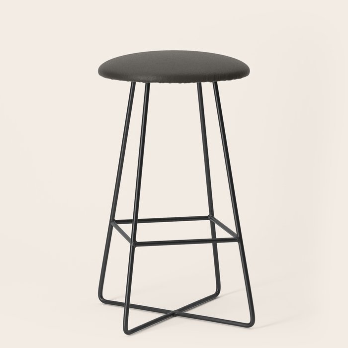 Neutral Taupe Grey Solid Color Stool Gallery Image 1