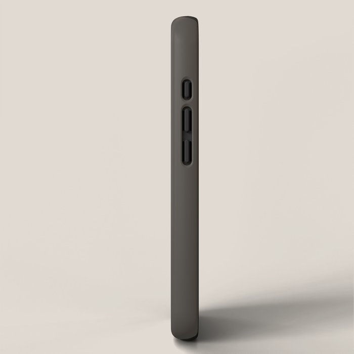 Neutral Taupe Grey Solid Color iPhone Case Gallery Image 2