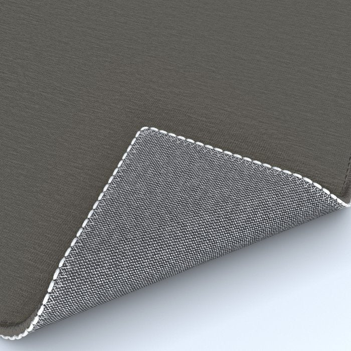Neutral Taupe Grey Solid Color Rug Gallery Image 4