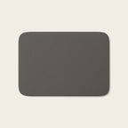 Neutral Taupe Grey Solid Color Bath Mat Gallery Image 1