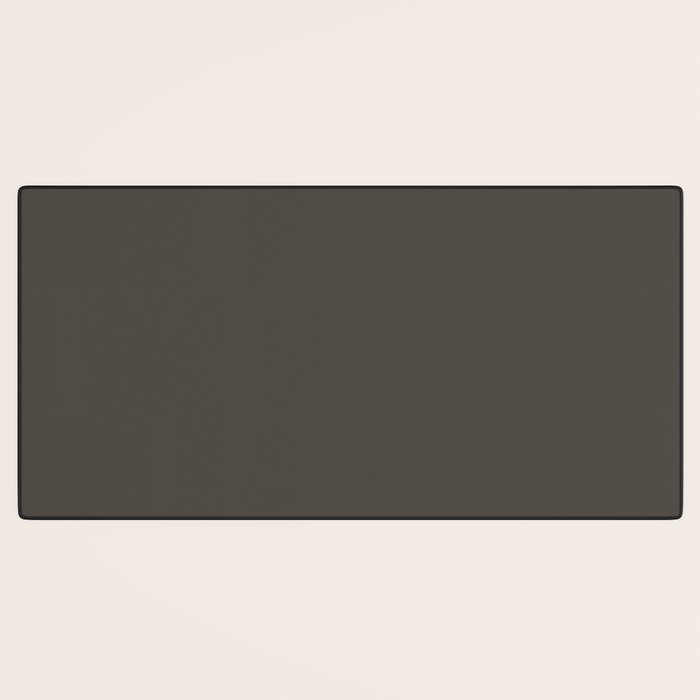 Neutral Taupe Grey Solid Color Desk Mat Gallery Image 3