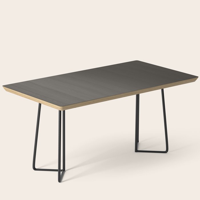 Neutral Taupe Grey Solid Color Coffee Table Gallery Image 1