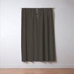 Neutral Taupe Grey Solid Color Window Curtain Gallery Image 3