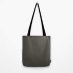 Neutral Taupe Grey Solid Color Tote Bag Gallery Image 2