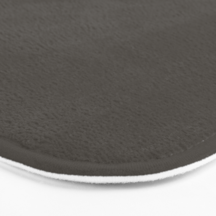 Neutral Taupe Grey Solid Color Bath Mat Gallery Image 3