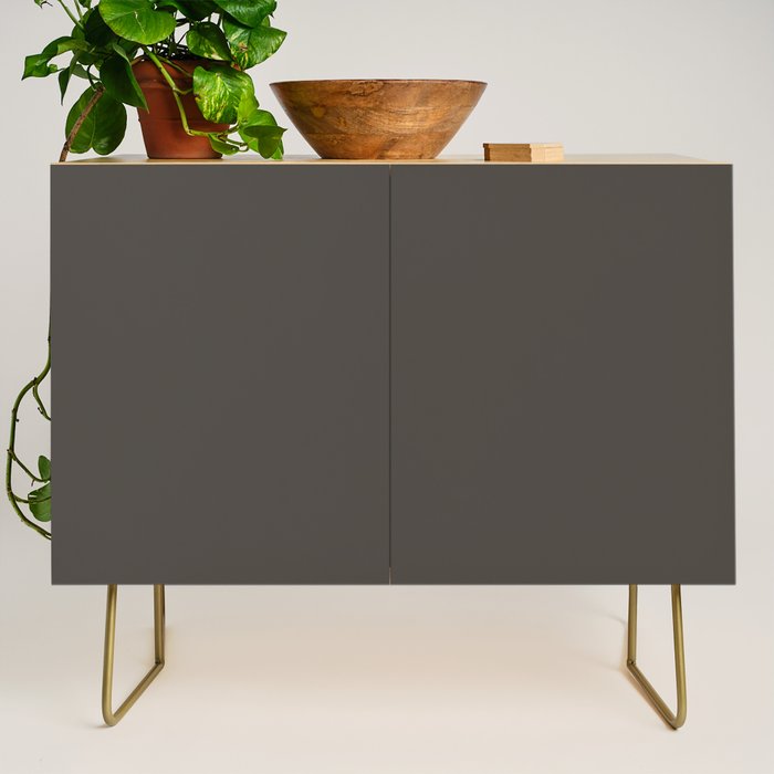 Neutral Taupe Grey Solid Color Credenza Gallery Image 1