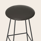 Neutral Taupe Grey Solid Color Stool Gallery Image 2