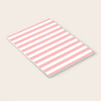 Sand Pink and White Tan Lines Summer Gazebo Stripes Notebook Gallery Image 3