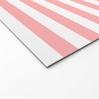 Sand Pink and White Tan Lines Summer Gazebo Stripes Welcome Mat Gallery Image 2