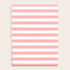 Sand Pink and White Tan Lines Summer Gazebo Stripes Notebook Gallery Image 4