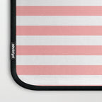 Sand Pink and White Tan Lines Summer Gazebo Stripes Laptop Sleeve Gallery Image 3